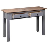 Wandtafel Panama Range 110x40x72 cm massief grenenhout grijs - thumbnail