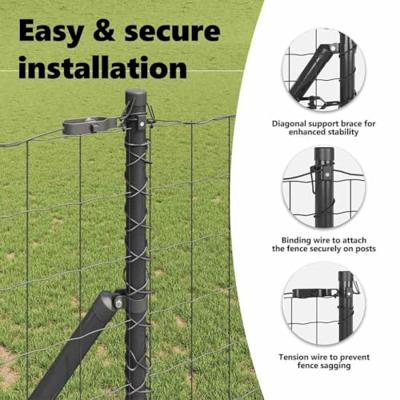 VidaXL Hek met paal grijs 1,2 x 10 m staal en pvc