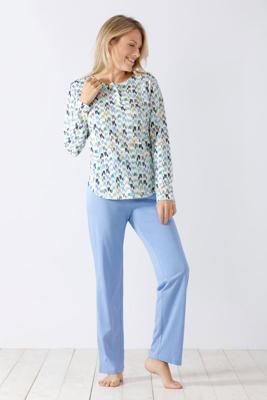 Dames pyjama Hajo met grafisch patroon