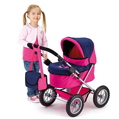 Bayer design poppenwagen Trendy (Donkerroze/blauw)