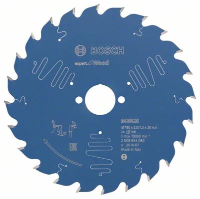 Bosch Accessories Expert for Wood 2608644083 Cirkelzaagblad 190 x 30 x 1.3 mm Aantal tanden: 24 1 stuk(s) Bosch Accessories Expert for Wood 2608644083 Cirkelzaagblad 190 x 30 x 1.3 mm Aantal tanden: 24 1 stuk(s)