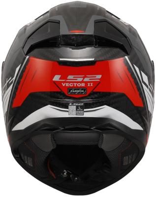 LS2 integraalhelm "ff811 vector ii carbon savage" helmet ff811 vector i c savage ws/rt/gr gr. xxl