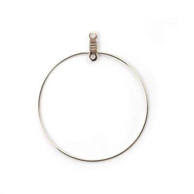 Vaessen Creative • oorhanger 35mm 6pcs zilver