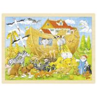 Goki houten puzzel ark van noach, 96st. - thumbnail