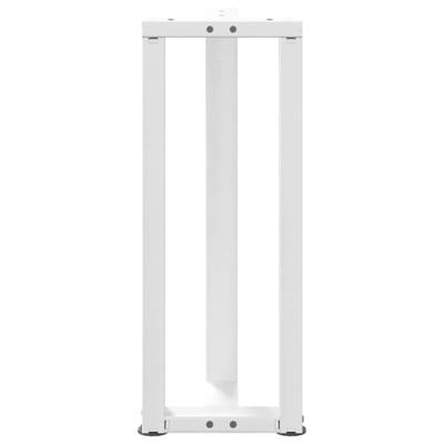 Bartafelpoten 2 st T-vormig 40x35x(90-91) cm staal wit - thumbnail