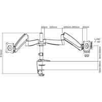 Neomounts FPMA-D950D bureausteun voor flatscreens - thumbnail