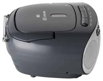 Reflexion CD-Player Radio/CD-speler DAB+, DAB, VHF (FM) AUX, CD, Cassette, USB Wit, Grijs - thumbnail