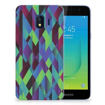 Samsung Galaxy J2 Core TPU Hoesje Abstract Green Blue