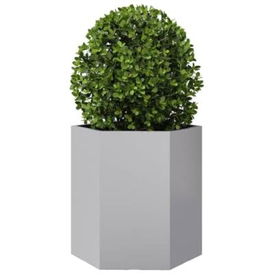 VidaXL Plantenbak zeshoek 46x40x45 cm gegalvaniseerd staal VidaXL Plantenbak zeshoek 46x40x45 cm gegalvaniseerd staal