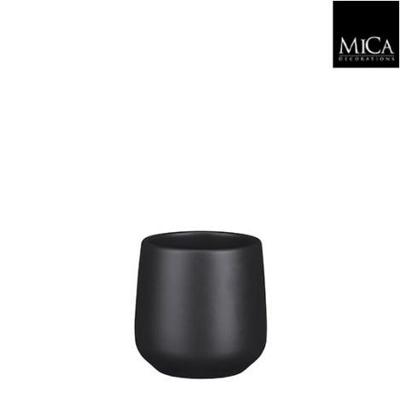 Amber pot rond donkergrijs mat H11,5 x D12 cm Mica Decorations - Mica decorations Amber pot rond donkergrijs mat H11,5 x D12 cm Mica Decorations - Mica decorations