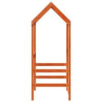 Kinderbedhuisje 118x70x176,5 cm massief grenenhout wasbruin - thumbnail