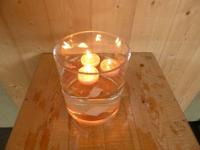 Drijfkaarsen 3 stuks Cadeau set wit in hoge cilder vaas Warentuin Mix - Warentuin mix - thumbnail