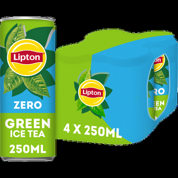 Lipton Ice Tea Green Zero 4 x 250 ml bij Jumbo