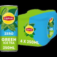 Lipton Ice Tea Green Zero 4 x 250 ml bij Jumbo - thumbnail