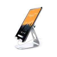 TERRATEC iTab M Zilver, Smartphone & Tablet Multihoekstandaard van aluminium, voor iPhone, iPad, Samsung Galaxy, Google Nexus en andere, instelbare kijkhoek - thumbnail