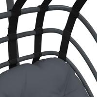 Hangstoel met standaard staal antracietkleurig - thumbnail
