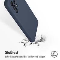 Accezz Liquid Silicone voor Samsung Galaxy A53 Telefoonhoesje Blauw - thumbnail