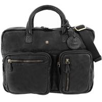 Juscha JU-48201 Laptop Aktetas Roberto Romano ROMA Zwart, Echt Leer 29x40x10cm - thumbnail