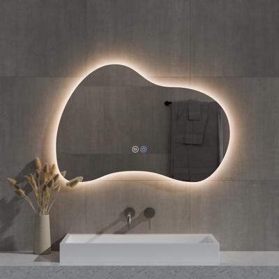 Spiegel Best Design Strange Organisch 100x70 cm Incl. Sipegelverwarming & Dimare LED Verlichting