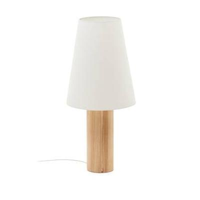 Kave Home Vloerlamp 'Marga' Rubberhout, 110cm hoog, kleur Naturel