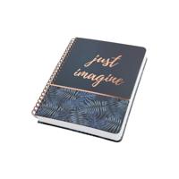 Sigel Jolie® mystic jungle JN603 Notitieblok met spiraalrug Dotted (punten) Zwart, Blauw 120 vellen DIN A5 - thumbnail