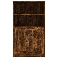 Hoge kast 60x35,5x103,5 cm bewerkt hout gerookt eikenkleurig - thumbnail