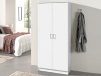 Kast RAYMOON 2 deuren 80 cm (linnenkast) wit - thumbnail