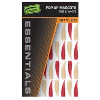 Fox Pop Up Maggots 20st. (10 Red & 10 White) - thumbnail