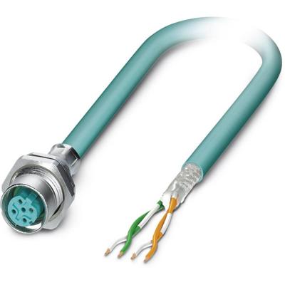 Phoenix Contact 1437708 Sensor/actuator inbouwconnector M12 Aantal polen (sensoren): 4 Bus, inbouw 2.00 m 1 stuk(s)