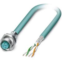 Phoenix Contact 1437708 Sensor/actuator inbouwconnector M12 Aantal polen (sensoren): 4 Bus, inbouw 2.00 m 1 stuk(s) - thumbnail