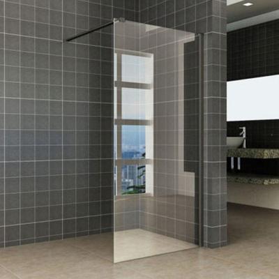 Wiesbaden Graffic Inloopdouche 120x200cm - Mat Zwart Veiligheidsglas