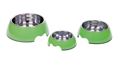 Nobby Melamine/RVS Hondenschaal, 22 x 7,5 cm, Groen