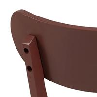 Bendt Houten Eetkamerstoel 'Torkil' kleur Terracotta - thumbnail