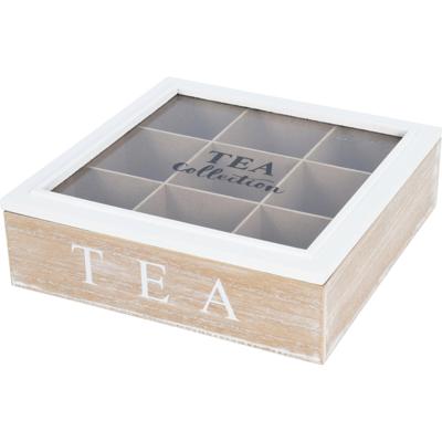 Theedoos mdf 9 vakjes