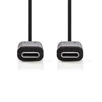 USB 3.1-Kabel (Gen1) | Type-C Male - Type-C Male | 1,0 m | Zwart - thumbnail