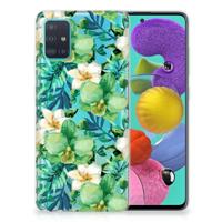 Samsung Galaxy A51 | TPU Case | Orchidee Groen - thumbnail