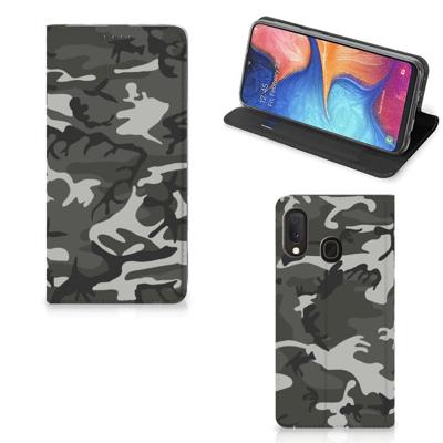 Samsung Galaxy A20e | Hoesje met Magneet | Army Light