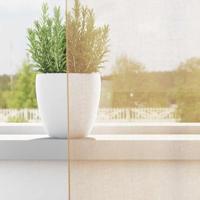 Gordijnen met lussen 2 st 140x140 cm zand - thumbnail