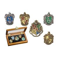 Noble Collection Harry Potter: Hogwarts House Crest Pin Set decoratie - thumbnail