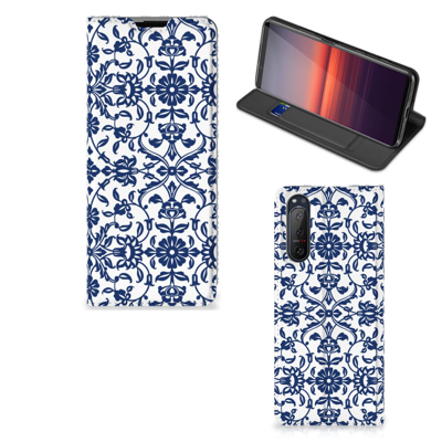 Sony Xperia 5 II Smart Cover Flower Blue Sony Xperia 5 II Smart Cover Flower Blue