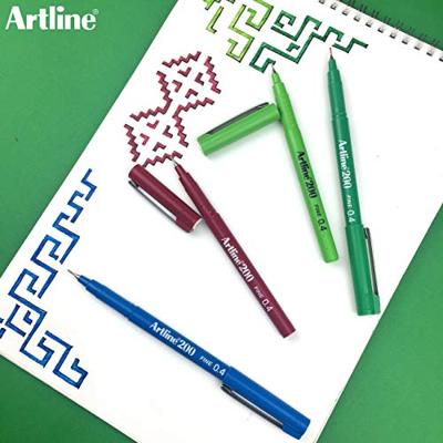 Fineliner artline 200 rond f rood | 12 stuks
