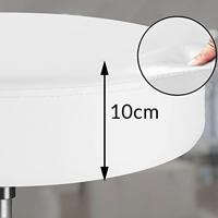 Monzana Bureaustoel - draaistoel - kruk - met - gestoffeerde - zitting - in - zwart - thumbnail