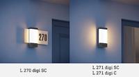 Steinel 067205 LED AUSSENLEUCHTE L 270 DIGI SC ANT LED-buitenlamp met bewegingsmelder (wand) LED LED vast ingebouwd 7.8 W Antraciet - thumbnail