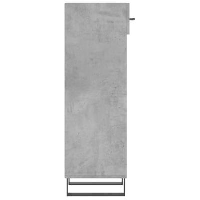 VidaXL Schoenenkast 30x35x105 cm bewerkt hout betongrijs VidaXL Schoenenkast 30x35x105 cm bewerkt hout betongrijs