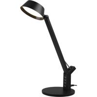 LED Bureaulamp 5W - Dimbaar & USB Oplaadbaar - Mat Zwart Kunststof - thumbnail