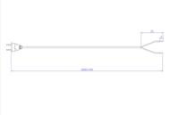 Bachmann 202.185 Aansluitkabel Stroom Zwart 3.00 m - thumbnail