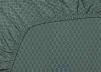 Pip Studio Pip Studio Thousand Leaves hoeslaken Blauw Grijs 100x200 cm Hoekhoogte 25 cm - thumbnail