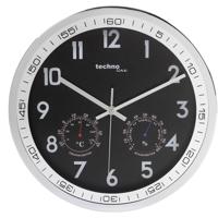 Techno Line WT 7981 Wandklok Kwarts 300 mm x 5 cm Chroom - thumbnail