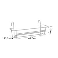 Elho green basics balcony rack 60 antraciet - thumbnail