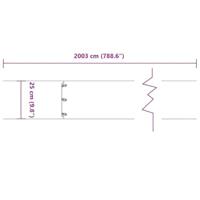 Gazonranden 20 st 25x103 cm koudgewalst staal zwart - thumbnail